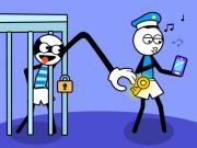 Hra Puzzle Stickman Troll Thief  online