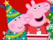 Hra Skladačka: Vianočná príprava prasiatka Peppa online Hra Skladačka: Vianočná príprava prasiatka Peppa online
