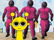 Hra Sprunki v hernej komore Squid  online
