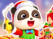 Hra Skladačka: Vianočný kuchár Baby Panda  online