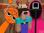 Hra Nextbots na Minecraft Squid Game Sprunki  online