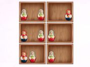 Hra Zoradiť podľa políc Matryoshka! online Hra Zoradiť podľa políc Matryoshka! online