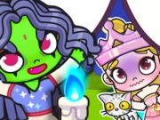 Hra Skladačka: Elphaba a Glinda  online