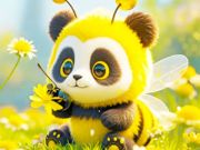 Hra Skladačka: Panda Bee  online