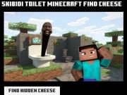Hra Skibidi toaleta Minecraft Nájsť syr  online