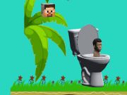 Hra Otočenie toalety Skibidi Flappy Minecraft  online