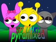 Hra Sprunki Pyramixed: Night Edition online