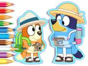 Hra Omaľovánka: Bluey Camping  online