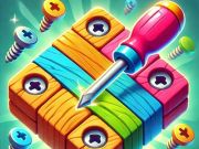 Hra Odskrutkujte drevené puzzle online Hra Odskrutkujte drevené puzzle online