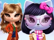 Hra Kitty Squad zimné oblečenie  online