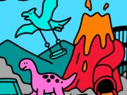 Hra Farba podľa kódu Dino Park  online