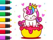 Hra Omaľovánka: Cupcake Unicorn  online
