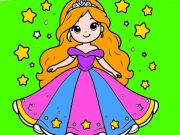 Hra Späť do školy sfarbenie princeznej  online