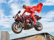 Hra Skutočný motocykel Super Hero Stunt 3D  online