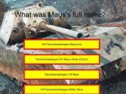 Hra Kvíz tanku: maus  online