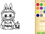 Hra Kreslenie a sfarbenie: Labubu na Halloween online