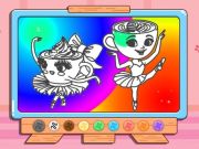 Hra Kniha sfarbenie: Ballerina kapuchino online
