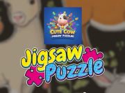 Hra Puzzle: roztomilá krava online