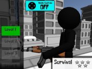 Hra Stykman: Gunner z pištole 3D online