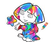 Hra Jungle Girl: sfarbenie online
