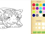 Hra Vyfarbenie knihy: Tigerok online