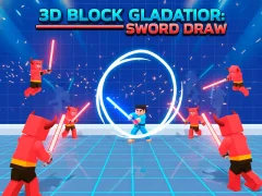 Hra 3D Block Gladiator: Sword Draw online