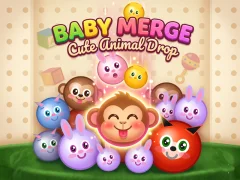 Hra Baby Merge Cute animal drop online