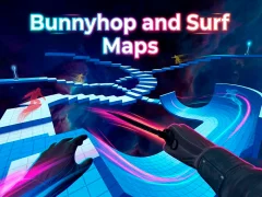 Hra Bunnyhop and Surf Maps online
