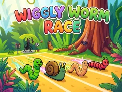 Hra Wiggly Worm Race online