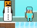 Hra Noob vs Pro Snowman online