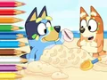 Hra Coloring Book: Bluey On The Beach online