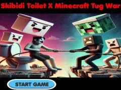 Hra Skibidi Toilet X Minecraft Tug War online