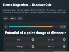 Hra Electro-Magnetism - Knockout Quiz online