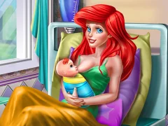Hra Princess Mermaid Mommy Birth online