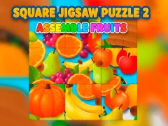Hra Square jigsaw Puzzle 2 - Assemble Fruits online