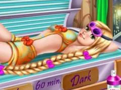 Hra Goldie Princess Tanning online