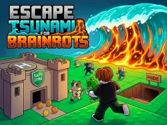 Hra Escape Tsunami for Brainrots online