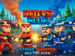 Hra Red vs Blue. Strike Shooter Multiplayer online