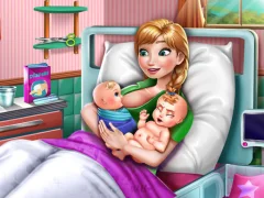 Hra Ice Princess Twins Birth online