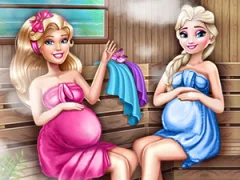 Hra Cute Mommies Pregnant Sauna online