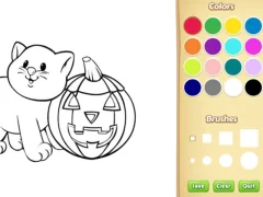 Hra Halloween Coloring Book online