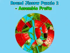 Hra Round jigsaw Puzzle 2 - Assemble Fruits online