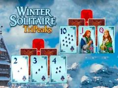 Hra Winter Solitaire TriPeaks online
