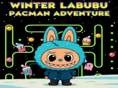 Hra Winter Labubu Pacman Adventure online