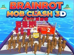 Hra Brainrot Mob Clash 3D online