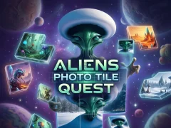 Hra Aliens Photo Tile Quest online