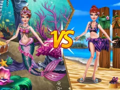 Hra Mermaid vs Princess Outfit online
