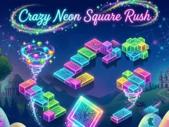 Hra Crazy Neon Square Rush online