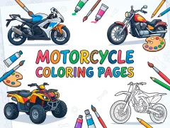 Hra Motorcycle Coloring Pages online