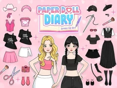 Hra Paper Doll Diary: Dress Up DIY online
